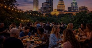 People dining in Austin representing local food and travel experiences