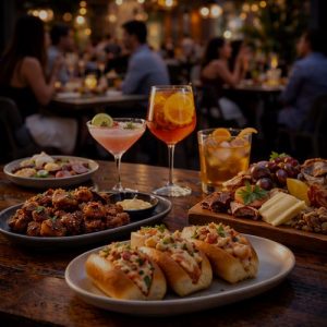 Urban social dining and cocktail culture in Dallas curated by locals