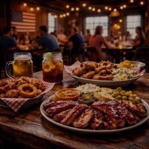 Local comfort food and community dining in small-town Texas curated by locals